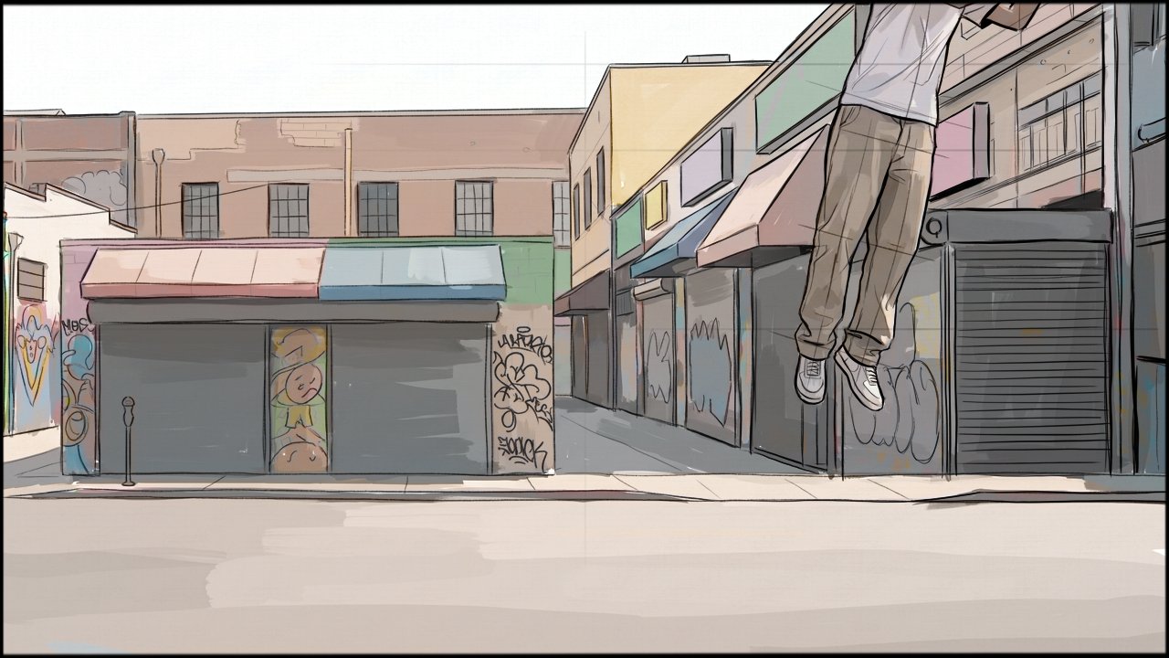 Music Video - Narrative - storyboard frame 8 by Dakota Warren